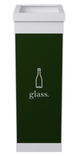 Wertstoffsammler aus Polystyrol, 60 l, grün/weiß