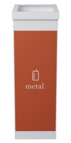 Wertstoffsammler aus Polystyrol, 60 l, rot/weiß