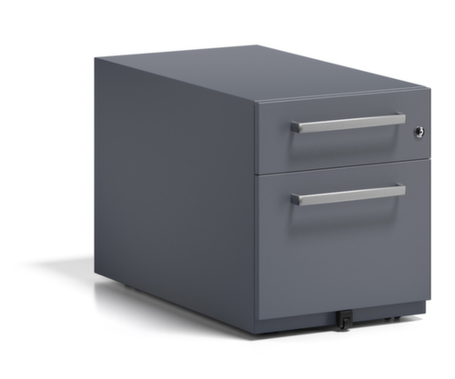 Bisley Rollcontainer Note mit HR-Auszug, 1 Schublade(n), anthrazit/anthrazit