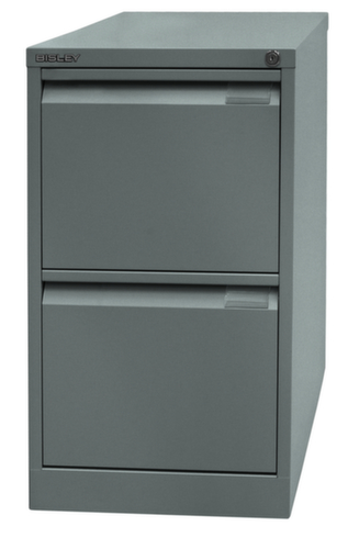 Bisley Hängeregistraturschrank, 2 Auszüge, silber/silber