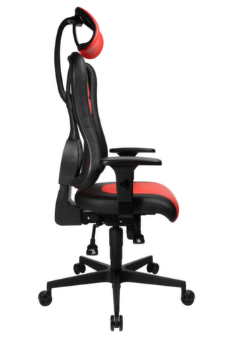 Topstar Bürodrehstuhl Sitness Racer RS mit AL "P4" + KS mit Kopfstütze, schwarz/rot
