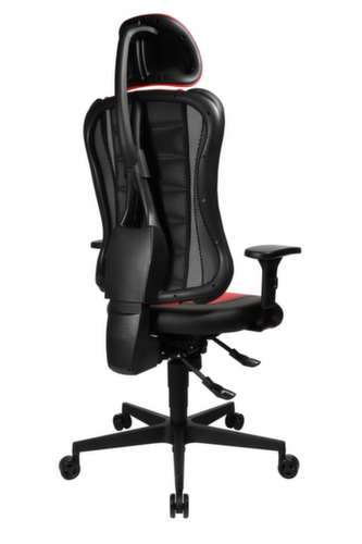 Topstar Bürodrehstuhl Sitness Racer RS mit AL "P4" + KS mit Kopfstütze, schwarz/rot