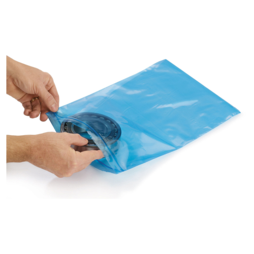 VCI Korrosionsschutz-Beutel mit Druckverschluss, 100 µm, Länge x Breite 130 x 80 mm