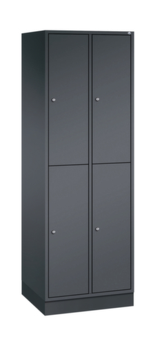 C+P Doppelstöckiger Garderobenschrank Intro, Abteilbreite 260 mm