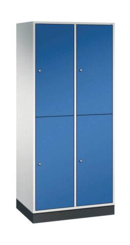 C+P Doppelstöckiger Großraum-Garderobenschrank Intro, Abteilbreite 360 mm