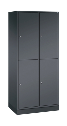 C+P Doppelstöckiger Großraum-Garderobenschrank Intro, Abteilbreite 360 mm