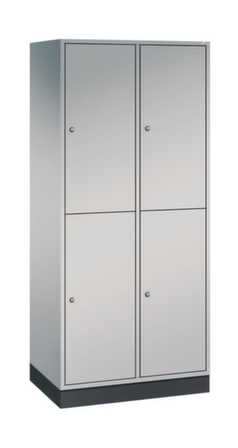 C+P Doppelstöckiger Großraum-Garderobenschrank Intro, Abteilbreite 360 mm