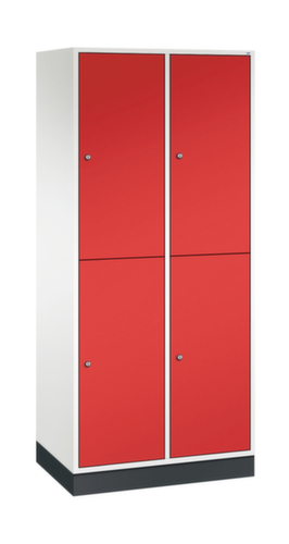 C+P Doppelstöckiger Großraum-Garderobenschrank Intro, Abteilbreite 360 mm