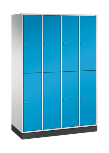 C+P Doppelstöckiger Garderobenschrank Intro, Abteilbreite 260 mm