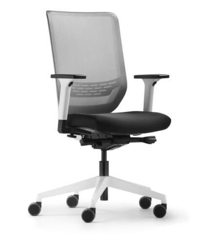 Dauphin Drehstuhl to-sync pro white, hohe Netzrückenlehne, schwarz