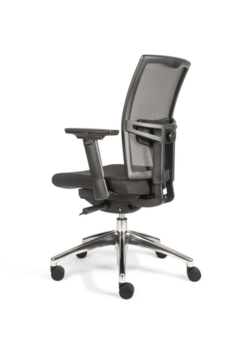 Bürodrehstuhl 706+ mit Synchronmechanik, Netzrückenlehne, schwarz