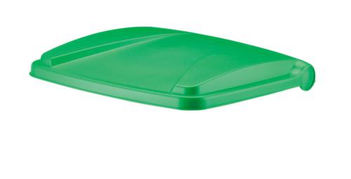 Tretabfalleimer gemäß HACCP, 45 l, weiß, Deckel grün