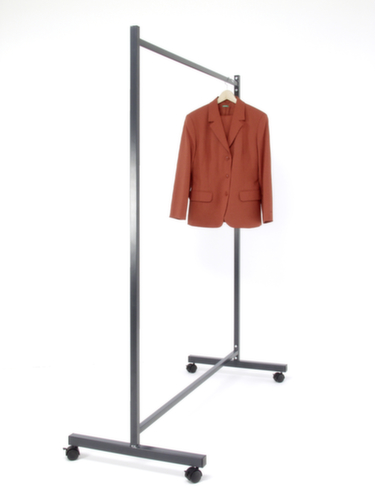 Sypro Fahrbare Reihengarderobe, RAL7016 Anthrazitgrau