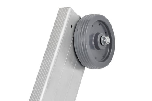 Hymer Dreiteilige Mehrzweck-Teleskopleiter SC 60, 3 x 10 rutschsicher profilierte Sprossen