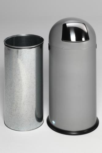 Push-Abfallbehälter, 40 l, silber