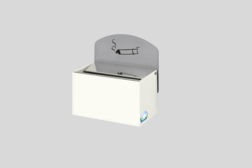 Wandascher mit Rückwandschild, weiß