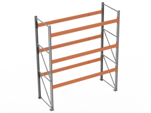 META Palettenregal MULTIPAL für 12 Paletten, 2870 mm breit, 4 Lagerebenen
