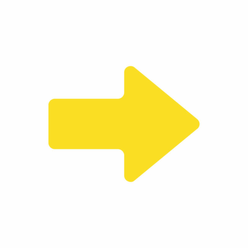 EICHNER Rutschhemmendes Klebesymbol, Pfeil, gelb