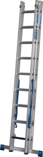 Krause Mehrzweckleiter STABILO® Professional +S mit Sprossen und Stufen, 2 x 9 rutschsicher profilierte Sprossen und Stufen