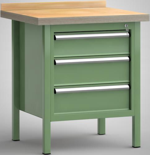 KLW Lutz Werkbank mit Multiplexplatte, 3 Schubladen