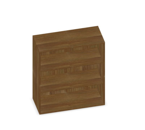 Gera Büroregal Pro mit Rückwand, Breite 1000 mm, 3 OH