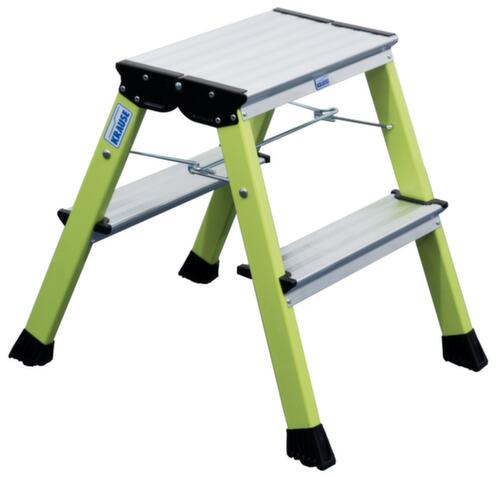 Krause Rollklapptritt Monto® Rolly®, Aluminium, grün