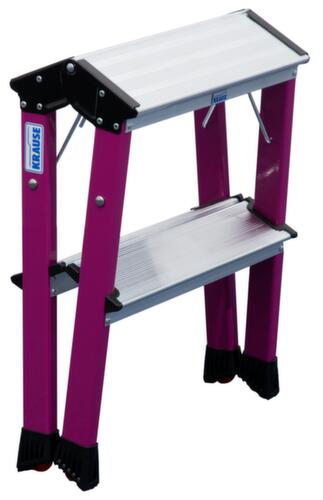 Krause Rollklapptritt Monto® Rolly®, Aluminium, lila