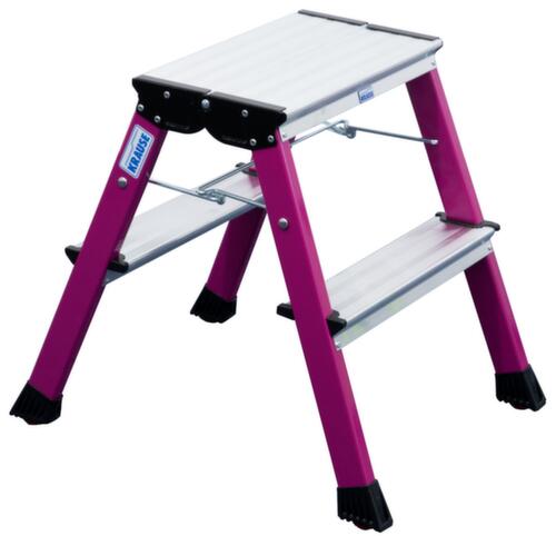 Krause Rollklapptritt Monto® Rolly®, Aluminium, lila