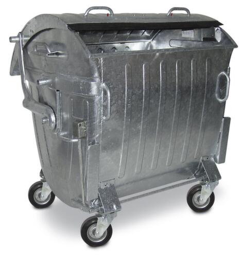 Stahlblech-Abfalltonne für  öldicht und brandgeschützt