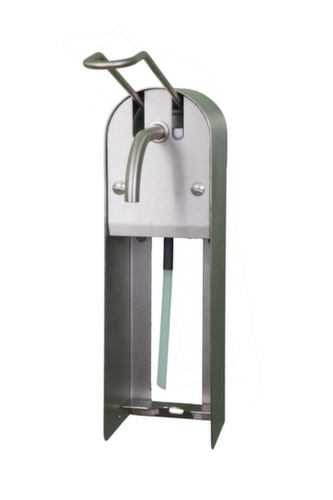 Seifen- und Desinfektionsmittelspender, mit Armhebel