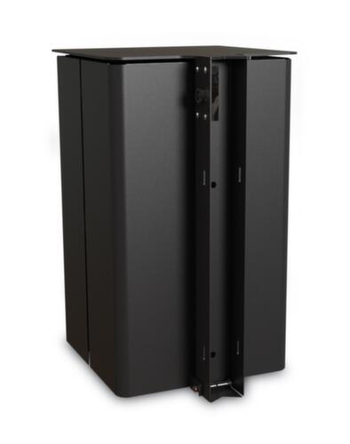 Kombiascher mit Schutzdach, RAL7016 Anthrazitgrau