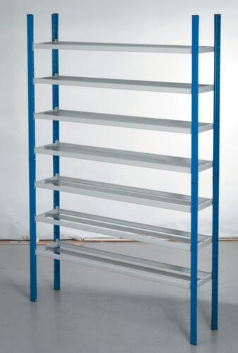 Lagerregal mit Sichtlagerkästen für ölige Teile