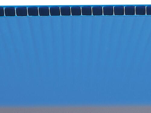 Faltbarer Sichtlagerkasten, blau, Tiefe 378 mm, Polypropylen