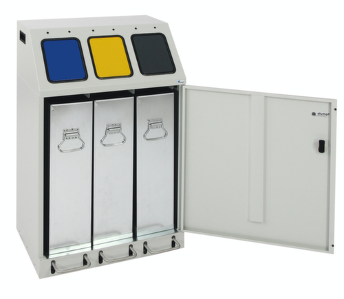 stumpf Kompakte Wertstoffsammelstation Triplex, 3 x 30 l