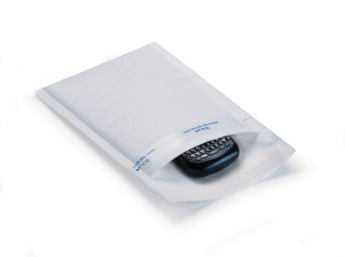 Weiße Luftpolster-Versandtasche aus PE-Schaum