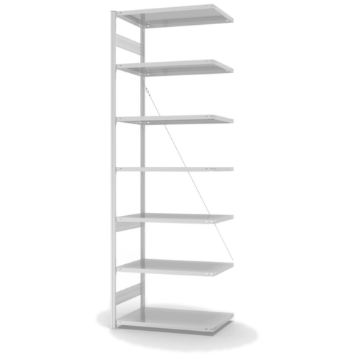 hofe System-Steckregal in Standard Bauart, Höhe x Breite x Tiefe 3000 x 1010 x 635 mm, 7 Böden