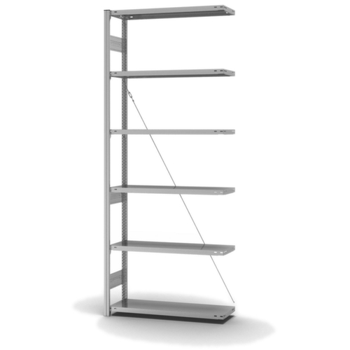 hofe System-Steckregal in mittelschwerer Bauart, Höhe x Breite x Tiefe 2500 x 1010 x 335 mm, 6 Böden