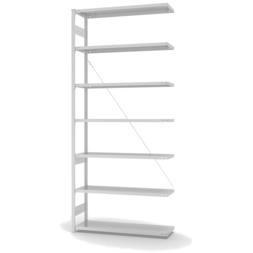 hofe System-Steckregal in Standard Bauart, Höhe x Breite x Tiefe 3000 x 1310 x 435 mm, 7 Böden