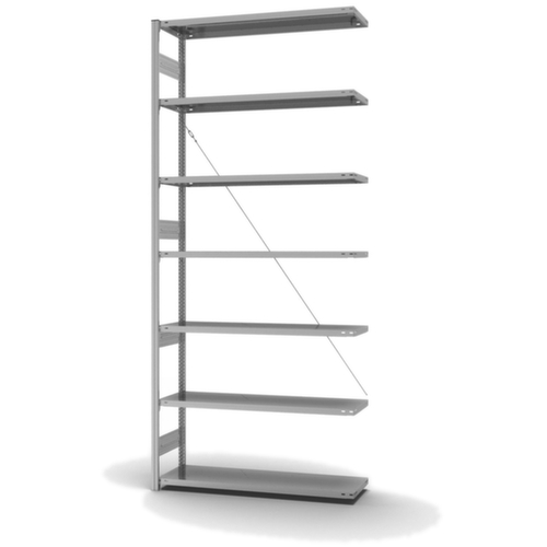 hofe System-Steckregal Anbaufeld, Höhe x Breite x Tiefe 3000 x 1310 x 435 mm, 7 Böden