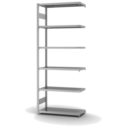 hofe Traversenregal in Standard Bauart, Höhe x Breite x Tiefe 2500 x 1010 x 435 mm, 6 Böden