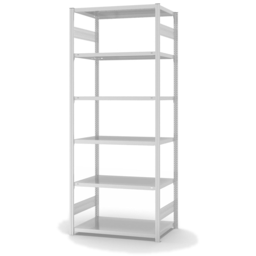 hofe Traversenregal in Standard Bauart, Höhe x Breite x Tiefe 2500 x 1060 x 635 mm, 6 Böden