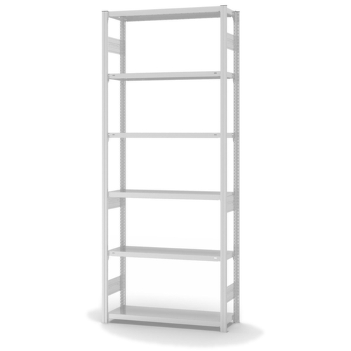 hofe Traversenregal in mittelschwerer Bauart, Höhe x Breite x Tiefe 2500 x 1060 x 335 mm, 6 Böden