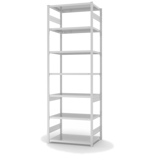 hofe Traversenregal in mittelschwerer Bauart, Höhe x Breite x Tiefe 3000 x 1060 x 635 mm, 7 Böden