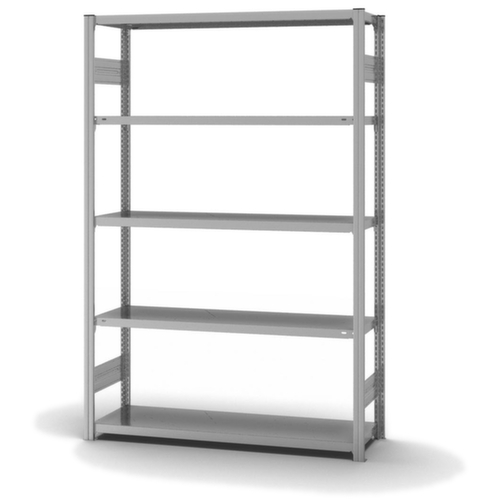hofe Traversenregal in mittelschwerer Bauart, Höhe x Breite x Tiefe 2000 x 1360 x 435 mm, 5 Böden