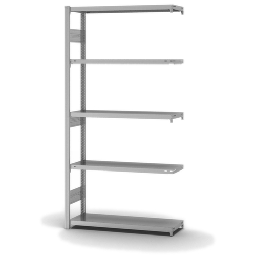 hofe Traversenregal in schwerer Bauart, Höhe x Breite x Tiefe 2000 x 1010 x 335 mm, 5 Böden