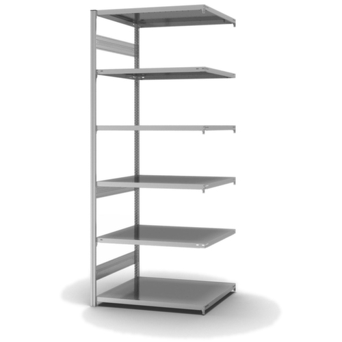 hofe Traversenregal in schwerer Bauart, Höhe x Breite x Tiefe 2500 x 1010 x 835 mm, 6 Böden