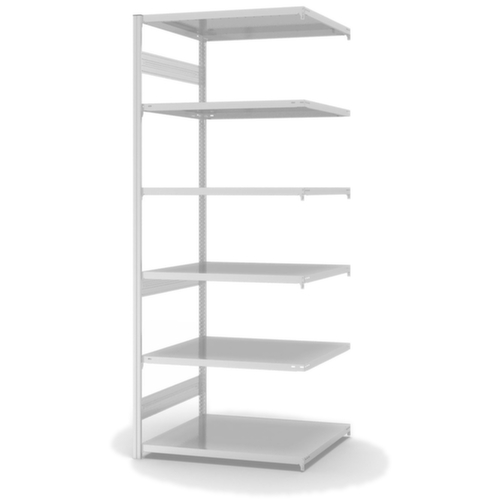 hofe Traversenregal in schwerer Bauart, Höhe x Breite x Tiefe 2500 x 1010 x 835 mm, 6 Böden