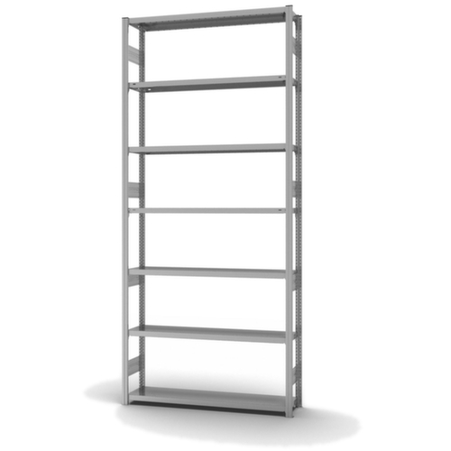 hofe Traversenregal in schwerer Bauart, Höhe x Breite x Tiefe 3000 x 1360 x 335 mm, 7 Böden