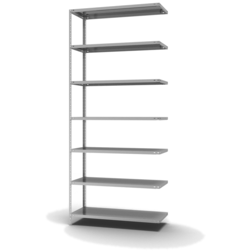 hofe Schraubregal Anbaufeld, 7 Böden, mit korrosionsschützender Zinkbeschichtung