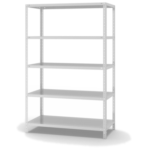 hofe Schraubregal, 5 Böden, RAL7035 Lichtgrau